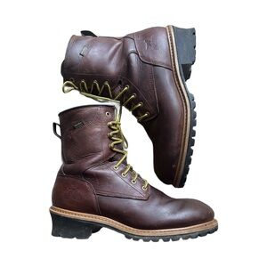 Irish Setter Mesabi 8"  Waterproof Soft Toe EH Logger Boots, Brown , Sz. 12